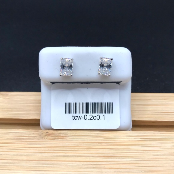 Elegant 925 Sterling Silver 2.00CT MOISSANITE push back Stud Earrings - Picture 13 of 15